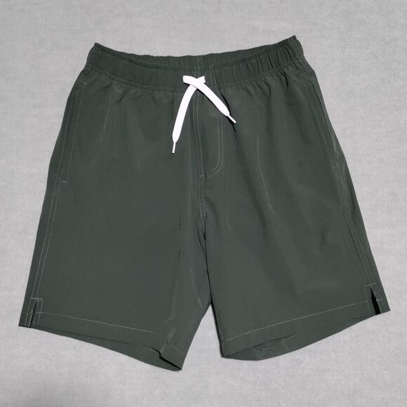 Bear Bottom Shorts Men’s Size Small 7" Swim Hybrid Zip‎ Pocket Green NWOT - Picture 2 of 13